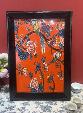 30*45墙挂新中式复古玄关客厅卧室墙壁陶瓷装饰摆件