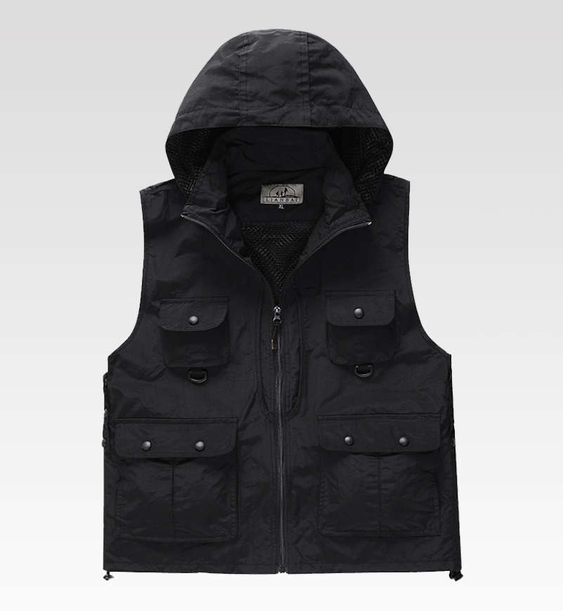 户外钓鱼速干大码印字摄影马甲