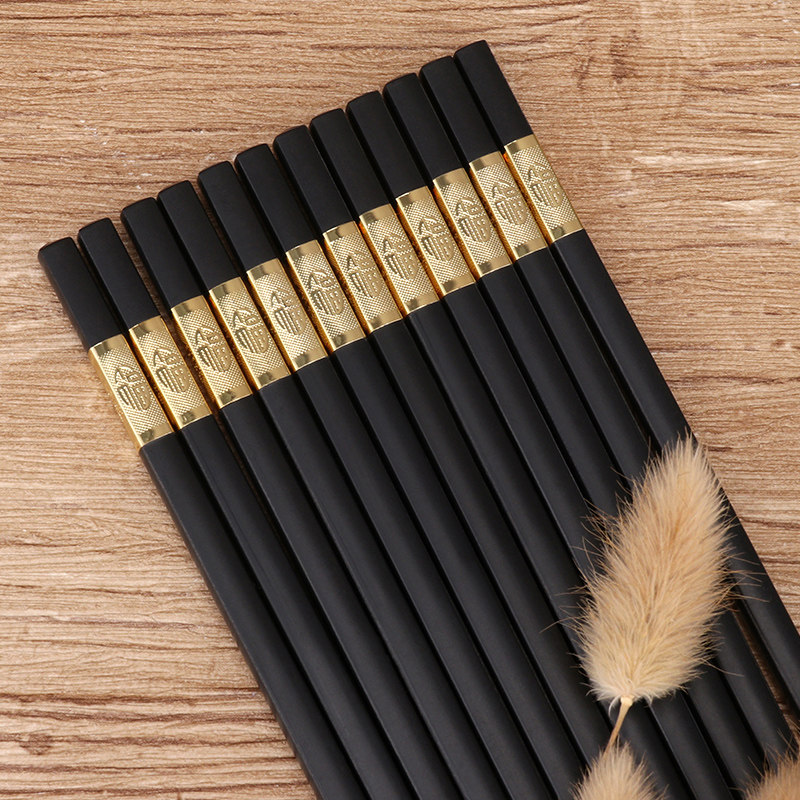 chopsticks household high-grade Homewear Jinfu alloy chopsticks suit 10 non-slip High temperature resistance lengthen chopsticks 20in the Tableware , Tableware , Chopsticks  category - from Buy2taobao.com to provide professional Taobao agent buy service