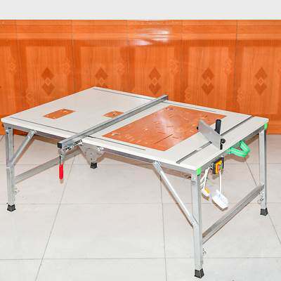 折叠倒装锯台升降装修台锯便携多功能小型组合工作台木工马凳包邮