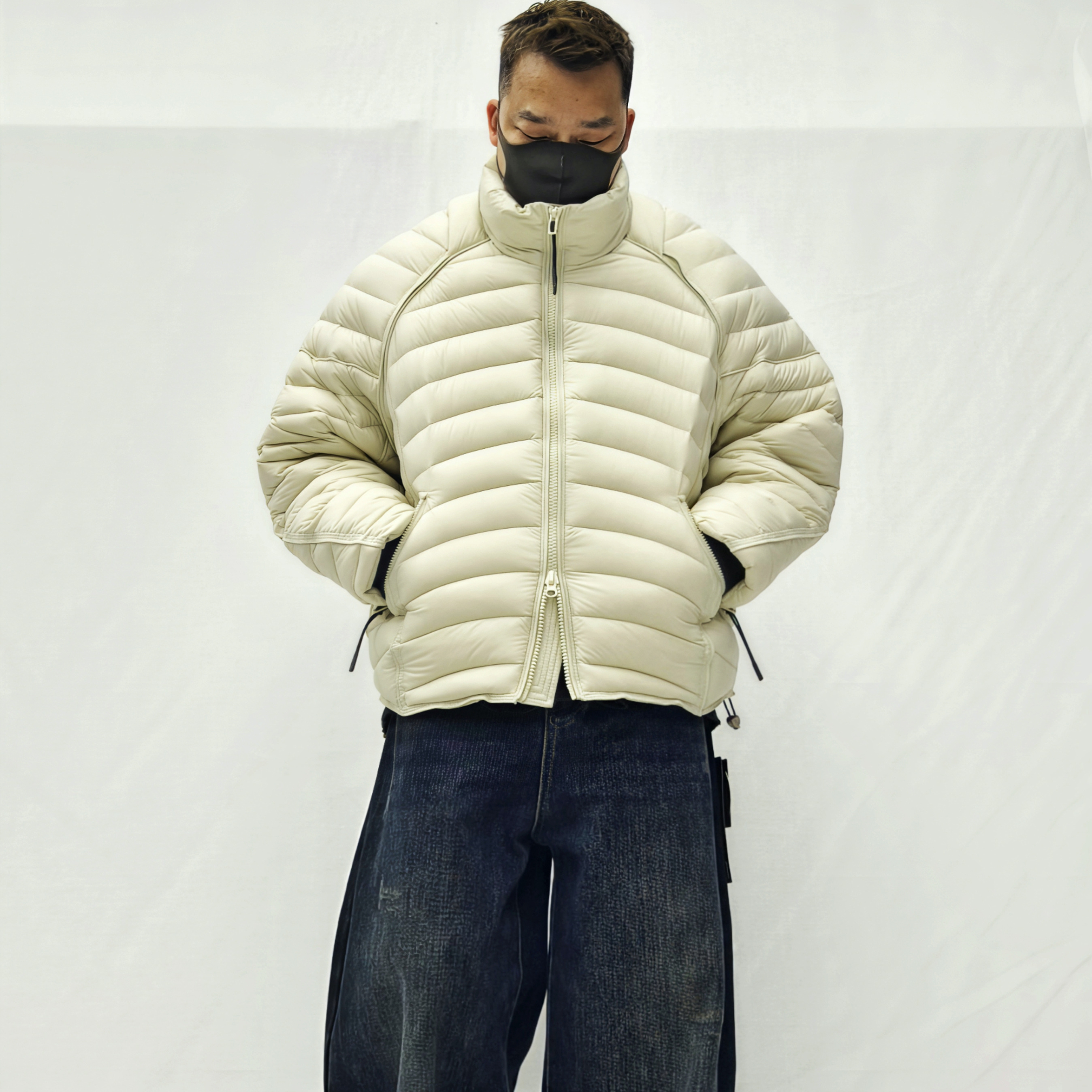 轻奢潮牌可脱卸袖排骨羽绒服