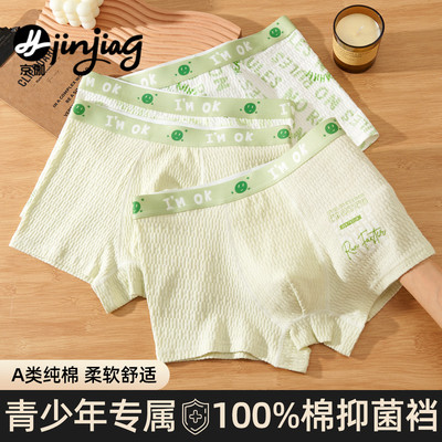 青少年内裤男童发育期裤衩透气