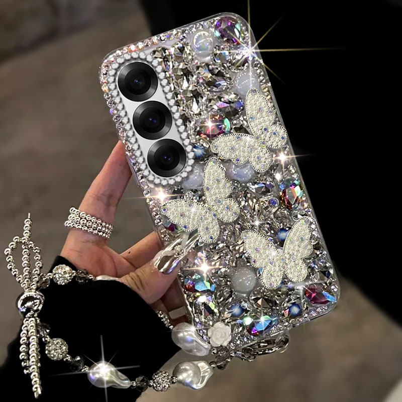 高端奢华镶钻手机壳，不掉钻，不发黄