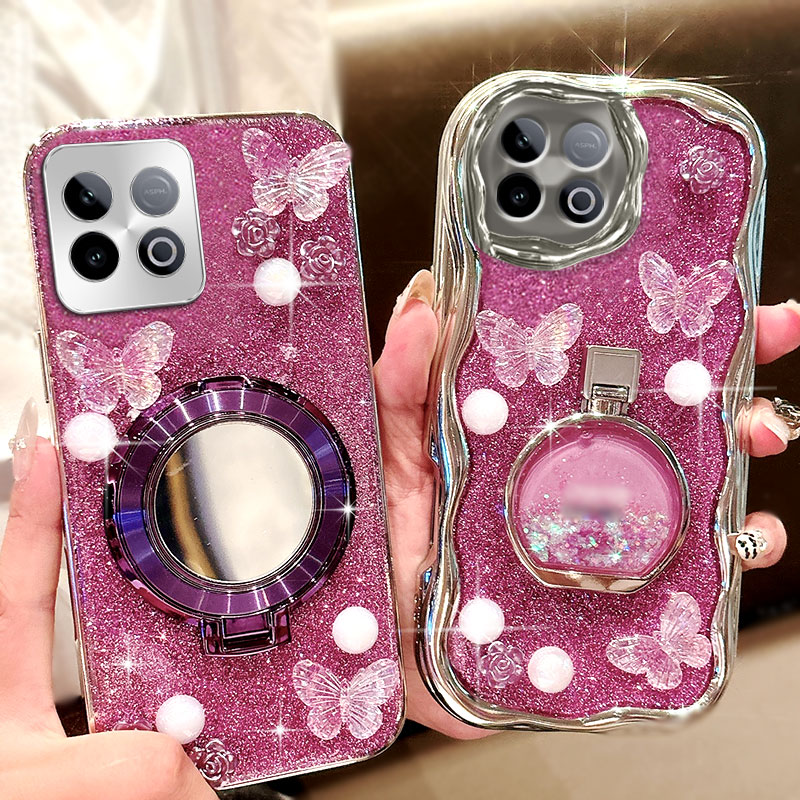 紫色爆闪带支架适用iqooz10turbo手机壳全包12保护套Z9外壳8女款z10turbo新款855竞速版防摔10+水钻Z5简约3