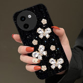 高级名媛细闪适用vivoY200手机壳 Y300 2026年S17全包Y500网红Y200 秋冬Y31s小众Y300防摔Y100冬天S18女款