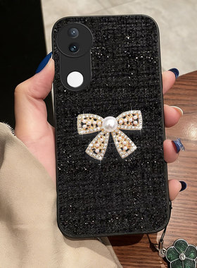 红色喜庆布艺适用vivoS20手机壳保护套S10防摔S17过年S50mini喜庆S18e小香风S9e秋冬S1春节S19/2026年S5