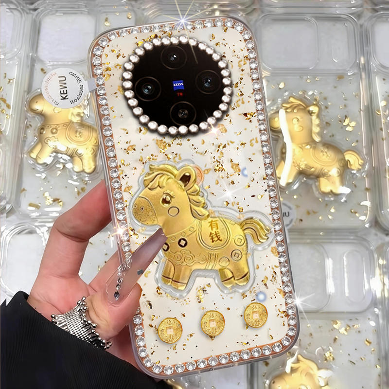 2026马年新款金箔，高端镶钻，仙女必备