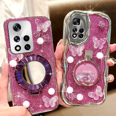 紫色爆闪带支架适用Redmi红米Note11 5G手机壳新款K70E女款14高级感k60外壳k50至尊版保护套k60冠军版防摔