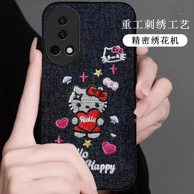 布艺真刺绣适用华为nova13手机壳女款5保暖10高级感p30新款14活力版保护套P60Art小众p50冬天荣耀30s/2026年