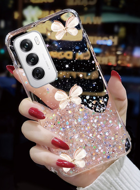 透明高级感滴胶适用OPPOReno12手机壳秋冬A1x个性Reno10网红RenoZ女Reno3元气版新品A3Pro全包Reno3