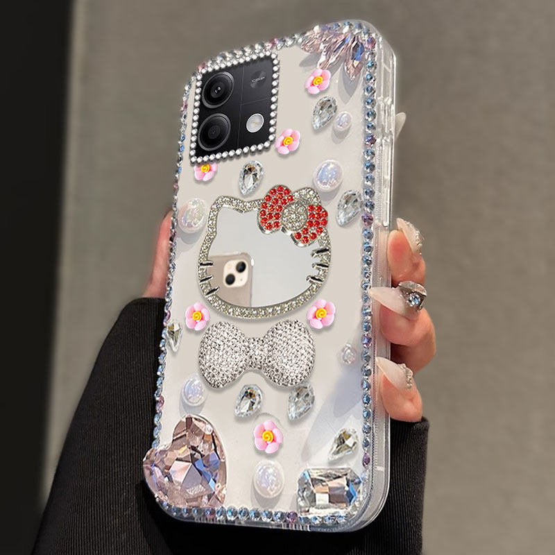 奢华高级水钻适用redmi红米Note13手机壳网红12极速版女款11小众14/2025年2防摔14+全包12R新品15外壳12turbo