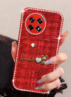 马年红色新年款适用oneplus1+一加Ace5手机壳春节5Pro结婚3V保护套2Pro外壳3Pro女款针织12防摔9镶钻11全包6