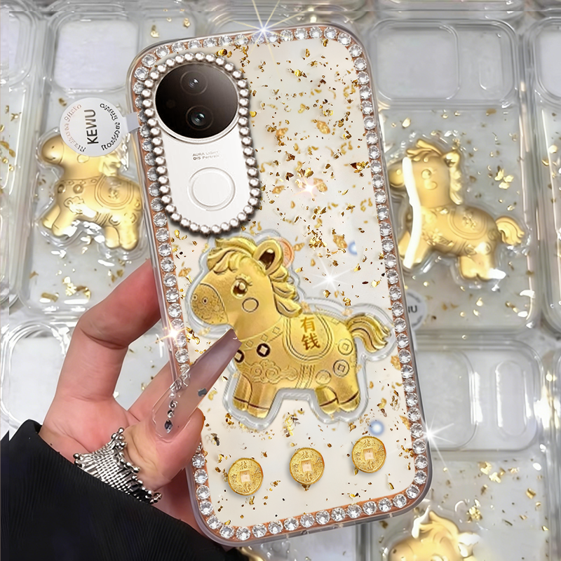 2026马年新款金箔，高端镶钻，仙女必备