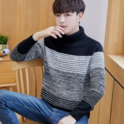 Mùa thu mới áo len cổ cao nam phiên bản Hàn Quốc của áo thun áo len xu hướng áo len dài tay nam - Cardigan