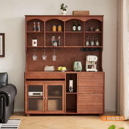 全友家居家具门店同款 温莎庄园 复古风 FN0011实木备餐柜 备餐柜