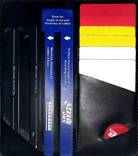 红双喜DHS RF102S纸质裁判钱包乒乓裁判大赛专用