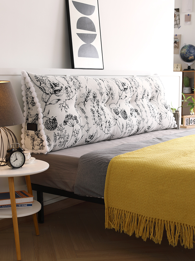 法式三角床头靠垫软包榻榻米护腰大靠背沙发靠枕靠包三角枕可拆洗