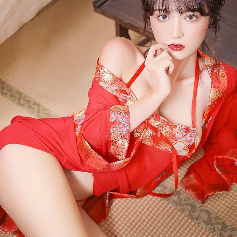 古典刺绣大码220斤内衣宫廷风汉服肚兜睡裙系列cos情趣性感套装