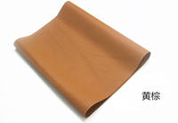 Genuine cowhide leather, light brown genuine leather, textured sofa, seat, headboard, refurbished soft upholstered genuine leather cushion, leather fabric thumbnail 7