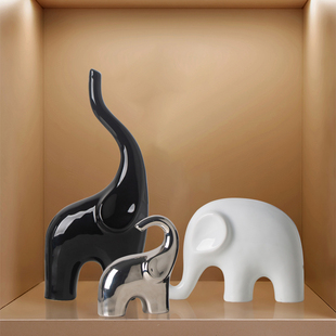 大象摆件轻奢高档酒柜装 饰玄关小摆设 饰品家居电视柜餐边柜新房装