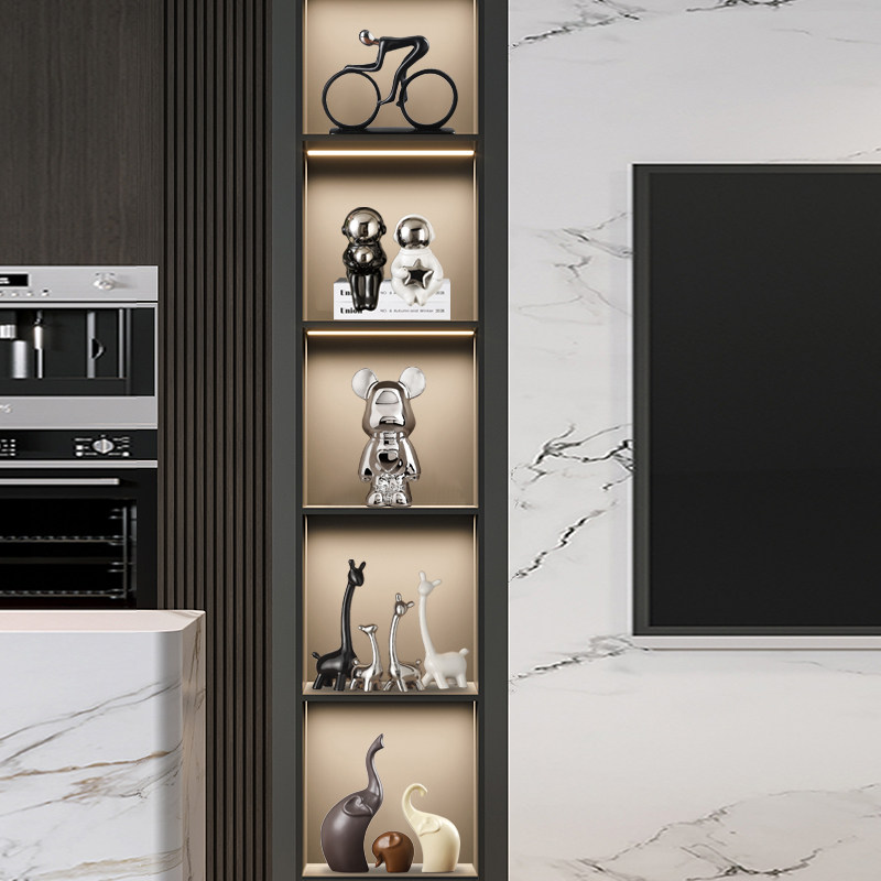 轻奢高档艺术客厅摆件玄关玻璃展示酒柜电视柜软装饰品高级感小众,家居饰品,装饰摆件,淘宝优惠券,粉丝福利购,淘宝优惠卷