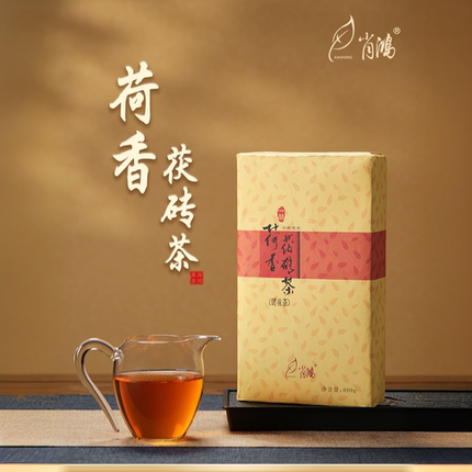肖鸿荷香黑茶17年18年20年安化黑茶金花茯砖泾阳泾渭茯茶安华黑茶