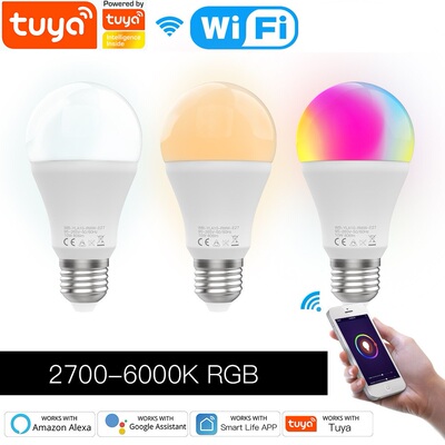 RGBCW智能灯泡tuya涂鸦wifiE27