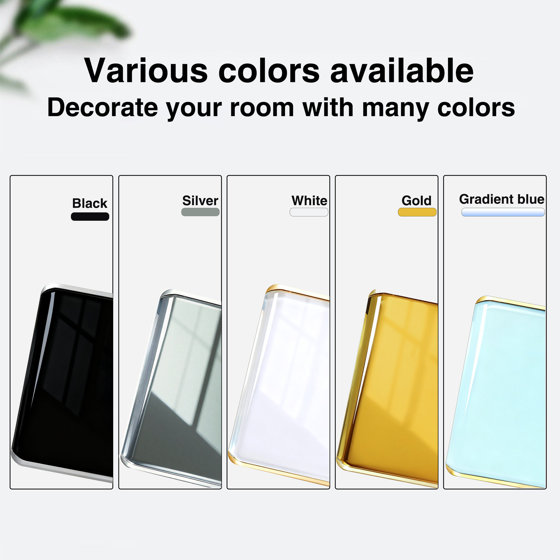 单零火镜面智能开关10A涂鸦Zigbee欧规86钢化玻璃触控开关Alexa