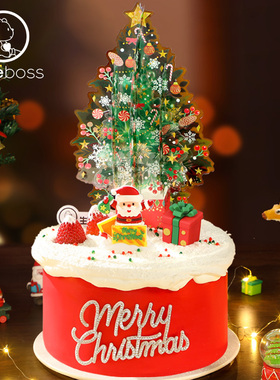 CAKEBOSS圣诞节限定璀璨圣诞节日氛围生日蛋糕北京上海同城配送
