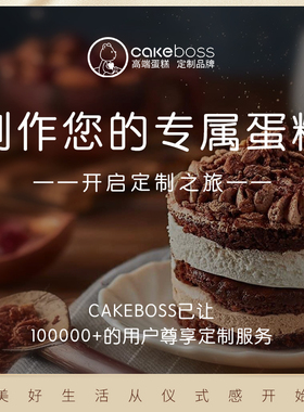 cakeboss生日蛋糕定制人物企业婚礼生日会节日蛋糕来图定制同城