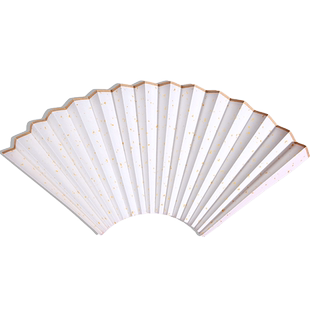 4-12寸扇面宣纸超薄可替换备用折扇空白洒金书法手绘扇面生宣熟宣