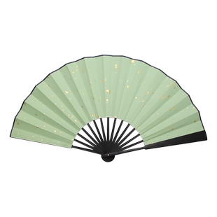 彩色蜡染扇子空白折扇宣纸万年红黑蓝洒金半生熟扇面题字绘画流苏