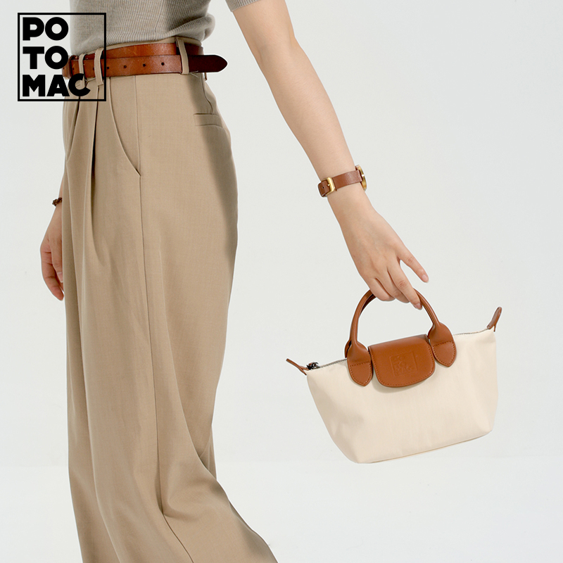 水洗尼龙面料饺子包potomac