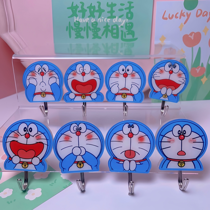 免打孔挂钩亚克力叮当猫粘胶粘钩