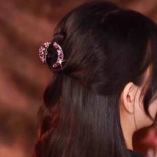韩国进口水钻发夹发抓中号简约盘发小号夹子发夹刘海抓夹顶夹发饰