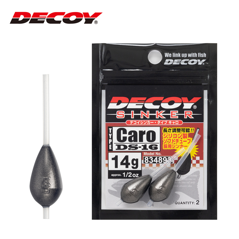 日本DECOY胜一DS16通心铅坠橄榄铅空心坠卡罗德州不伤线助投配件