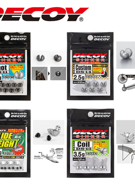 日本Decoy配件咬铅夹钳DS-11DS-14路亚配重高感度铅坠DS-12/DS-15