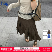 ICE DUST hug 2026早春新款 褶皱感半身裙icedust