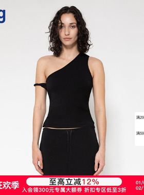 【DETERM】hug 2025早春新款纯色不对称背心