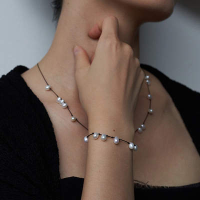 【SOFT MOUNTAINS】hug 2025早春新款原创设计淡水珍珠手链饰品