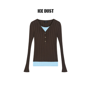 2025秋冬新款 hug DUST 假两件打底衫 ICE
