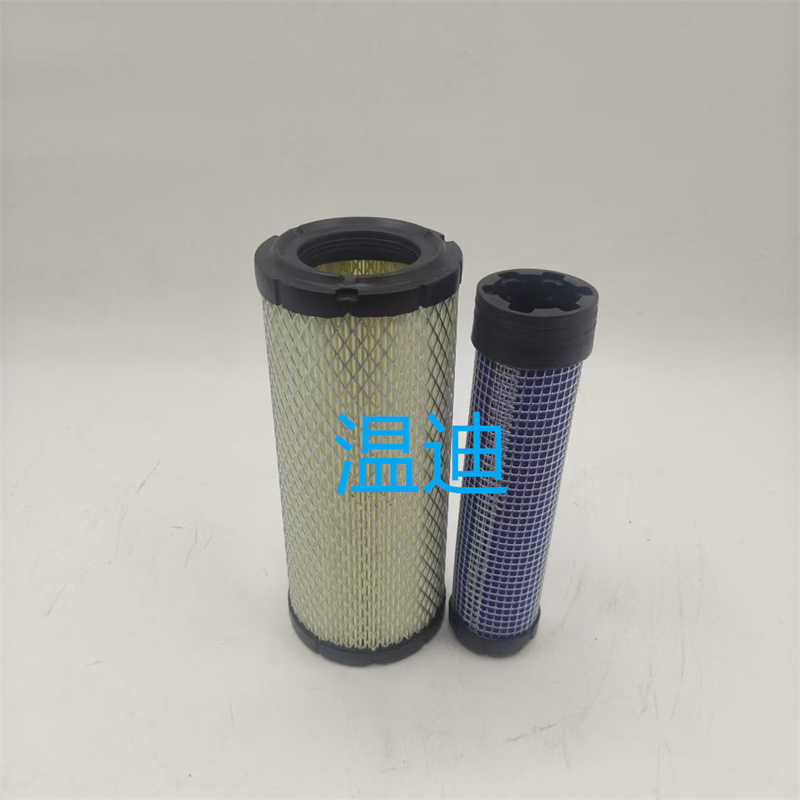 K1025PU 空滤 适配新款挖掘机叉车 1025胶皮盖 空气滤清器滤芯