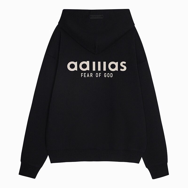 FOG MIKI ESSENTIALS 小众潮牌三条杠情侣款宽松连帽加绒卫衣男