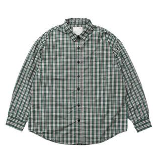 MADNESS*24AW 日系水洗格子衬衫春夏轻薄余文乐同款宽松长袖外套
