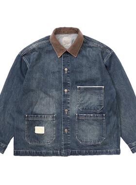 MADNESS 3P CHORE JACKET 余文乐同款外套 灯芯绒领牛仔夹克