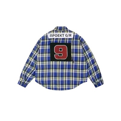 GRAILZ TALK PROJECT G/R*25AW美式潮牌格子情侣加厚衬衫棉服外套