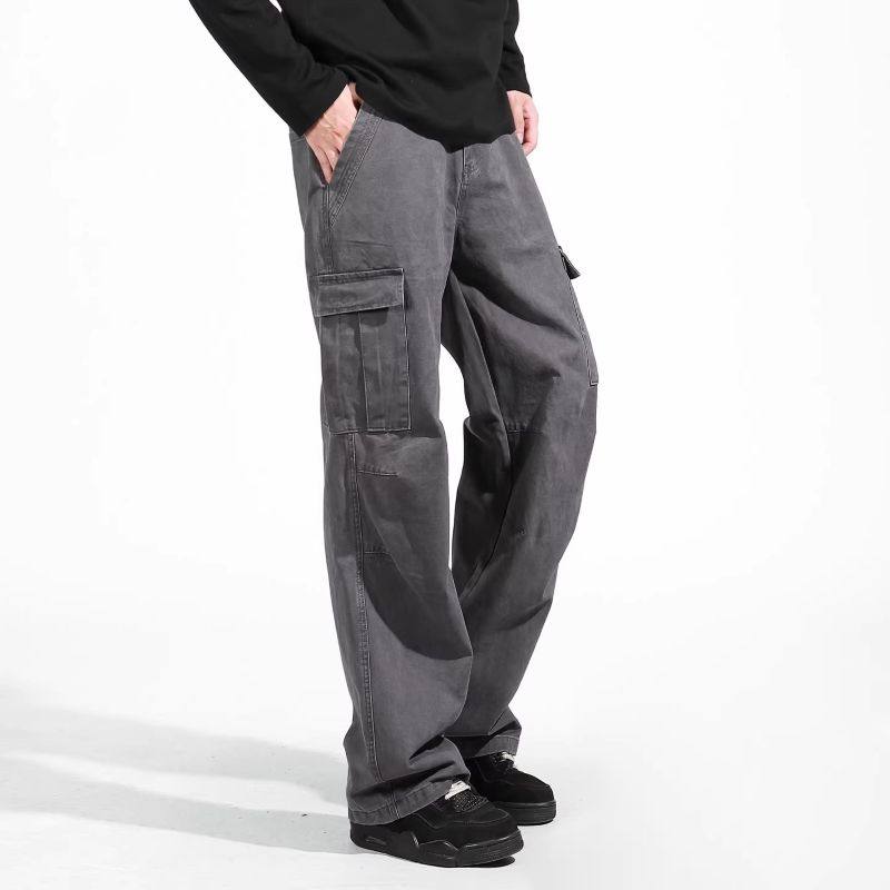 Florki Blur*25AW小众潮牌水洗做旧工装阔腿宽松直筒伞兵休闲长裤,男装,秀禾服,淘宝优惠券,粉丝福利购,淘宝优惠卷