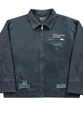 SHARK FACE *25AW忧郁的富二代小众潮牌水洗做旧破环牛仔夹克外套