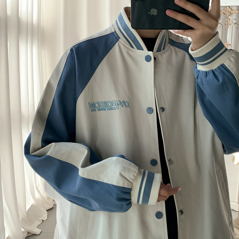 2021夹克男外套上衣韩版男棒球服运动休闲上衣J217P85控118,男装夹克,电商A157