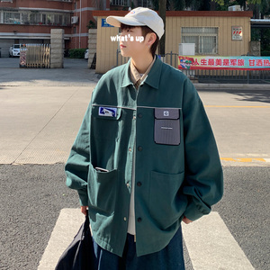 外套男休闲男士年冬季新款衣服春季男生工装夹克 J912 批80图片